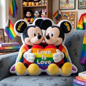 LGBT+ Pride Month Pillow - Personalized Gifts For Couple Pillow 07NALU200526