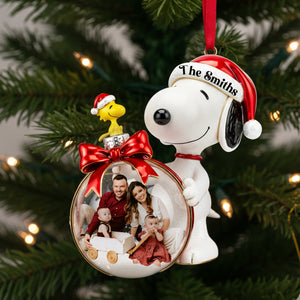 Snow Globe Custom Photo Ornament - Personalized Gift For Family 01PGLU011125