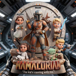 Space Warrior Mom Acrylic Plaque Personalized Gifts For Mom 02PADT050326