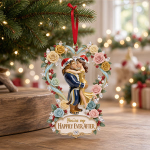 Deep In Love Christmas Ornament, Personalized Gifts For Couple 03qhtn160926