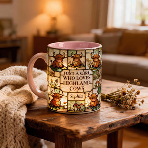 Just A Girl Who Loves Highland Cows Mug - Personalized Gifts 04HYDT170126