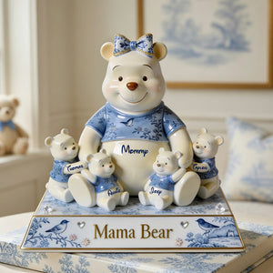 Sweet Mama Bear Acrylic Plaque - Personalized Gifts For Mom 02PGLU020426