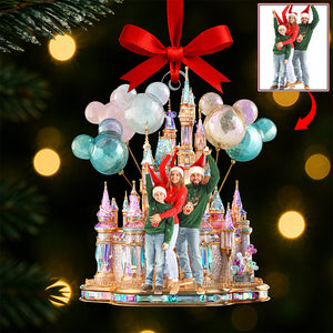 Festive Castle Christmas Ornament - Custom Photo Gifts For Family 02tgqn190825