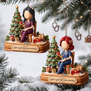 Nurse On Duty Acrylic Ornament - Personalized Christmas Gift For Nurses 02PGTA151026
