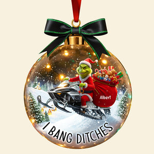 Snowmobile Adventure Christmas Ornament - Personalized Gifts For Fans 03paqn250925