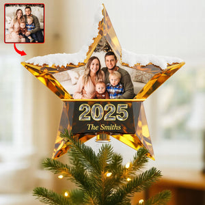 Funny Holiday Christmas Tree Topper - Custom Photo Gifts For Family 04pgqn191125