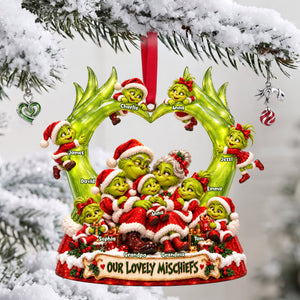 Grandparents’ Little Mischiefs Christmas Ornament - Personalized Gifts For Grandparents 03PALU250926