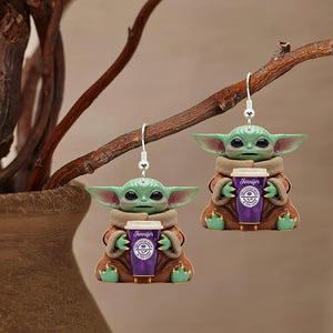 Baby Alien Acrylic Earrings – Personalized Gifts For Coffee Lovers 02naqn120725