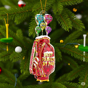 Golf Family Hand Christmas Ornament Personalized Gifts For Family 04OHDT200825 - Ornament - GoDuckee
