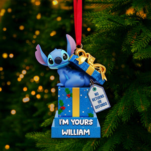 Funny Alien Couple Ornament - Personalized Christmas Gift For Couples 01HYLU230925