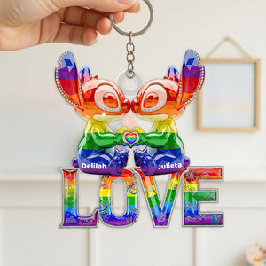 Lgbt Experiment Couple Keychain Personalized Gifts For Couple 031ohdt230525-Homacus