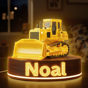 Building Construction Tractor Light Box - Personalized Gift For Kids 02HYTA061225