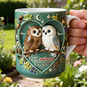 Owl Couples Coffee Mug - Personalized Gifts For Couples 03nadt200126
