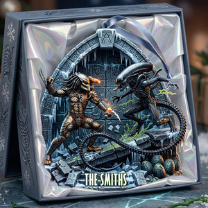 Alien Fighter Ornament - Personalized Gifts For Christmas Ornament 05NATA190926