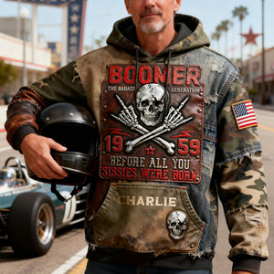 Vintage & Proud Boomer 3D Hoodie - Personalized Gift For Boomer Generation 01NALU240226