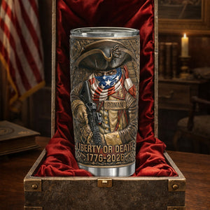 Born For Liberty 20oz Tumbler - Personalized Anniversary Gift For Patriots 02TYLU030326