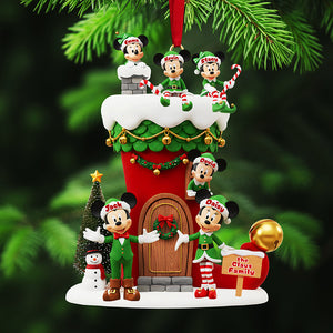 Personalized Gifts For Christmas, Elf Family Acrylic Ornament 01tota021025