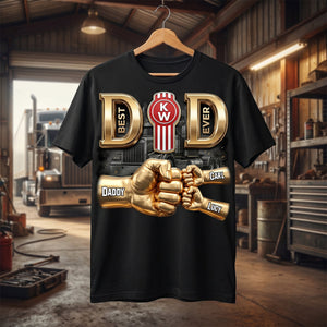 Best Dad Ever Trucker Shirt - Personalized Gifts For Dad 03nadh220526
