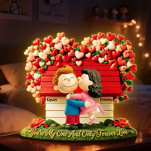 Lovely Couple Valentine Acrylic Light Box - Personalized Gifts For Couple 01huta231225
