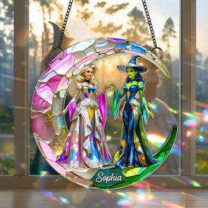 Good x Green Witch Suncatcher Ornament - Personalized Gifts For Musical Fans 05TGLU250725