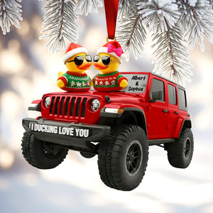 Ducking Off-road Duo Ornament , Personalized Gifts For Off-road Couple 06qhqn301025-Homacus
