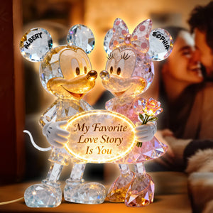 Adorable Cartoon Couple Light Box - Personalized Gift For Couples 06OHQN070126