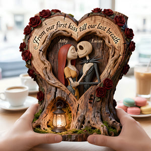 Kissing Couple Acrylic Plaque - Personalized Gifts For Couple 01TGDT030226