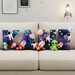 Space Alphabet Custom Shaped Pillow Personalized Gifts 01hyta151125