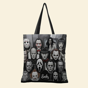 Horror Patches Tote Bag, Personalized Gifts For Horror Movie Fans 06qhqn080825