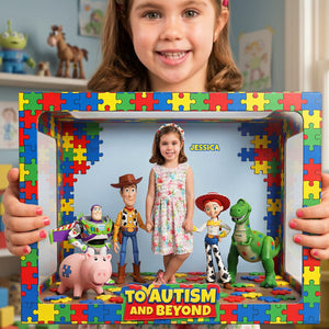 Lovely Autism Kids Acrylic Plaque - Custom Photo Gifts For Autism Awareness 03nata260326