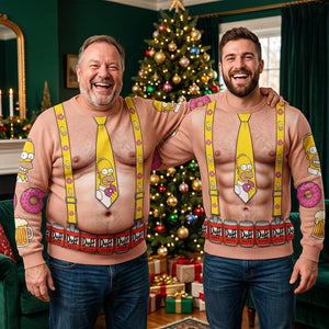 Funny Tie Ugly Sweater - Personalized Gifts For Christmas 03hadt191026