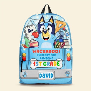 Cartoon Pup Backpack – Personalized Back To School Gift For Kids 03TGQN220725