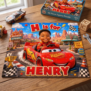 Little Racer Jigsaw Puzzle - Custom Photo Gifts For Kids 01natn130726