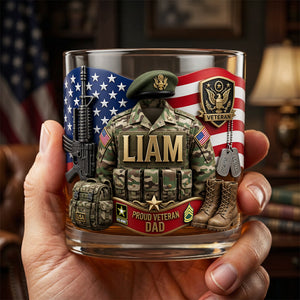 Honor the Sacrifice Drinking Glass - Personalized Gifts For Veteran Dads 04tyta260526