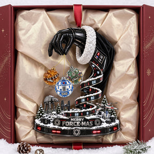 Merry Space-mas Christmas Ornament - Personalized Gifts For Family 03OHTA210926