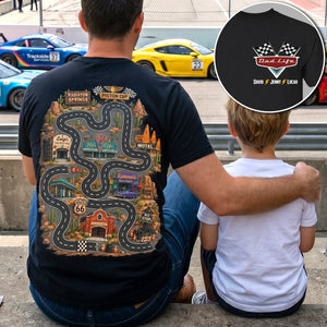 Retro Race Road Map 3D Shirt - Personalized Gifts For Dads 03natn210526