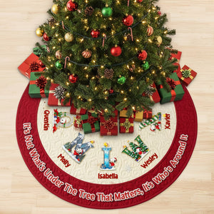 Alphabet Family Tree Skirts - Personalized Gift For Family Christmas Tree Skirt 04NAMG101025