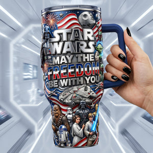 Freedom With You 40oz Tumbler - Personalized Gifts For Patriots 03pata110626