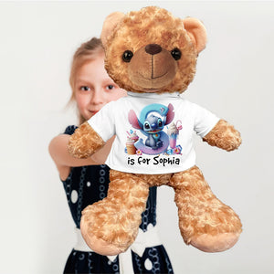 Personalized Gifts For Kids Bear With Shirt Movie Fan 02ohqn130225-Homacus