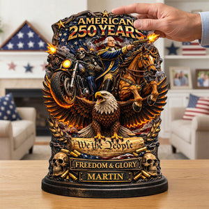 250 Years Anniversary Acrylic Plaque - Personalized Gifts For Veteran Plaque 01TYMG050326