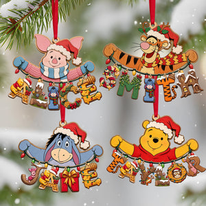 Name Art Woodland String Ornament, Personalized Gifts 03qhtn230926