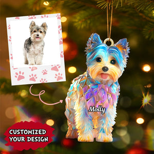 Personalized Gifts For Christmas Custom Photo Dog Lovers Acrylic Ornament 01tgmg040925
