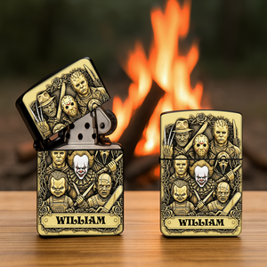 Terrifying Faces Movie Lighter - Personalized Gift For Horror Fans 03OHLU190825