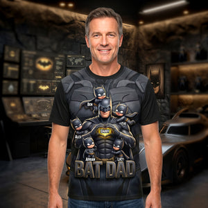Dark Dad & Kids Shirt - Personalized Gifts For Dad 01NADH090526