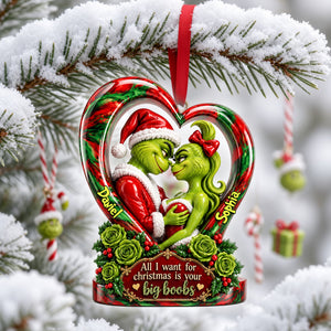 Playful Desire Couple Ornament - Personalized Christmas Gifts 05ohlu240926