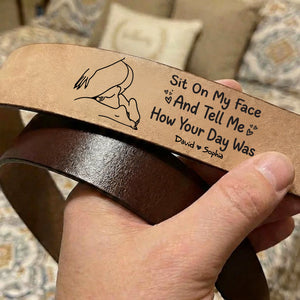 Naughty Couple Secret Message Men's Belt - Personalized Gifts For Him 02hulu120226