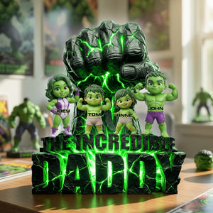 The Strongest Dad Acrylic Plaque - Personalized Gifts For Dads 02palu020526