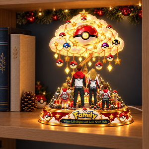 Colorful Creature Family Acrylic Light Box - Personalized Christmas Gifts For Family 01ohqn131026