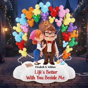 Life Is Better With You Beside Me Acrylic Light Box - Personalized Gifts For Couples 05todt291125