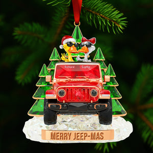 Jolly Off-road Ride With Duck Gang Ornament - Personalized Gifts For Family 06qhqn250925